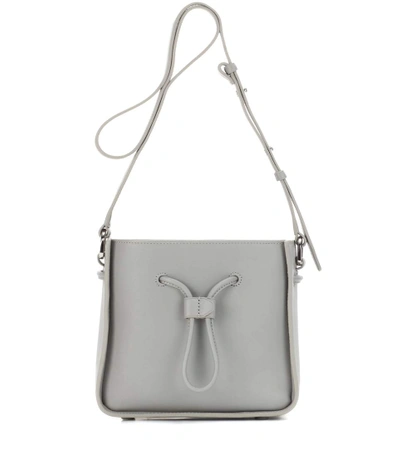 3.1 Phillip Lim / フィリップ リム Soleil Mini Leather Drawstring Bucket Bag In Cement