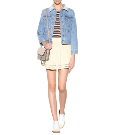 Shop Isabel Marant Étoile Alea Cotton-blend Miniskirt