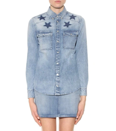 Shop Givenchy Cotton Shirt In Llue