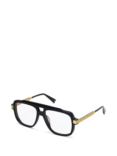 Balmain Browline-frame Glasses In Black