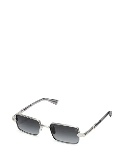 Balmain Square-frame Sunglasses In Silver