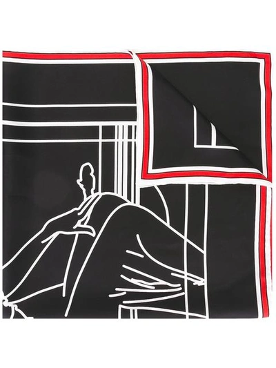 Givenchy Bambi© Silk Scarf In Black