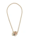RED VALENTINO floral motif necklace,CRYSTAL,METAL(OTHER)