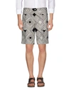 Dolce & Gabbana Man Shorts & Bermuda Shorts Ivory Size 28 Hemp, Linen In White