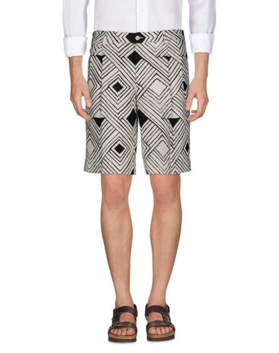 Dolce & Gabbana Man Shorts & Bermuda Shorts Ivory Size 32 Hemp, Linen In White