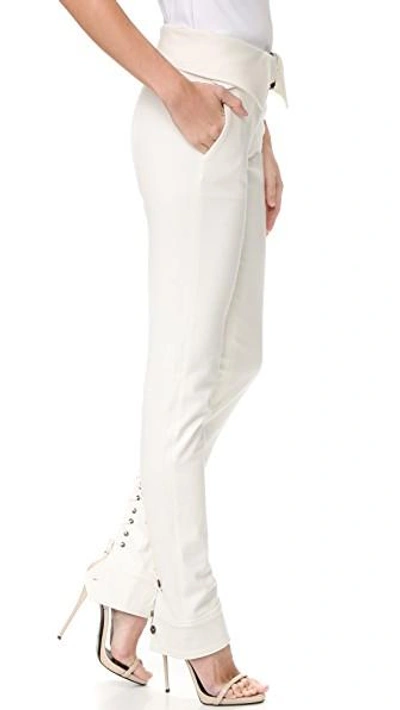 Shop Monse Stretch Pants In White