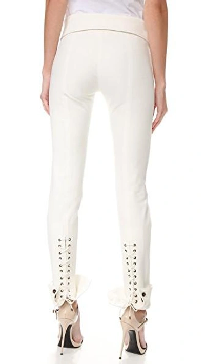 Shop Monse Stretch Pants In White