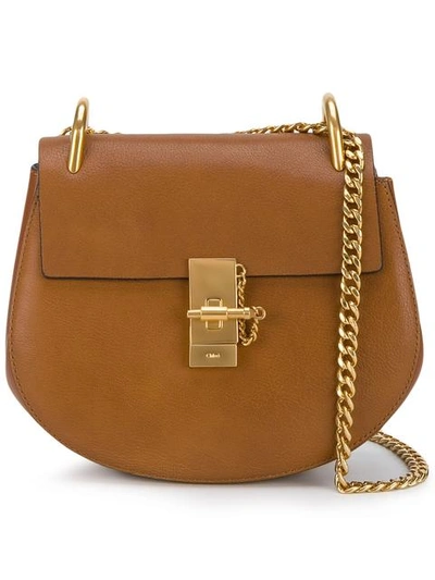 Shop Chloé Drew Shoulder Bag - Brown