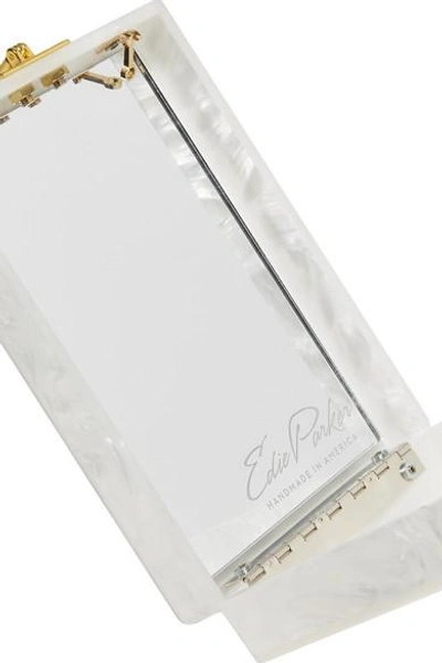 Shop Edie Parker Carol Swarovski Crystal-embellished Acrylic Box Clutch