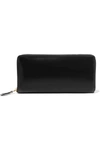 COMME DES GARÇONS GLOSSED-LEATHER CONTINENTAL WALLET