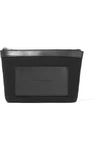 ALEXANDER WANG Leather-trimmed canvas pouch