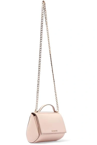 Shop Givenchy Pandora Mini Textured-leather Shoulder Bag