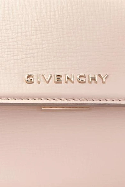 Shop Givenchy Pandora Mini Textured-leather Shoulder Bag