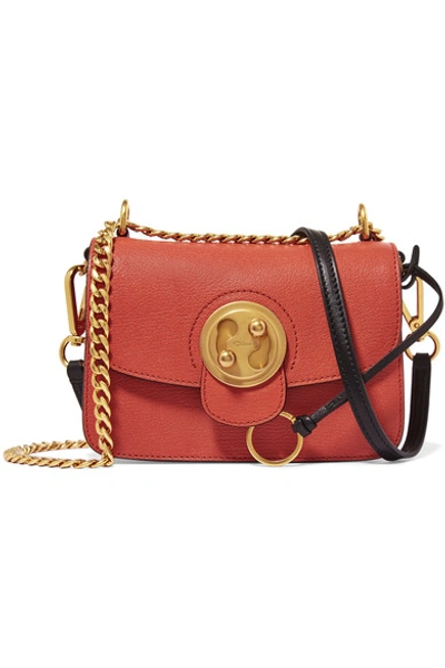 Chloé Mily Small Textured-leather And Suede Shoulder Bag