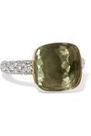 Pomellato Nudo 18-karat Rose And White Gold, Prasiolite And Diamond Ring In Rose Gold