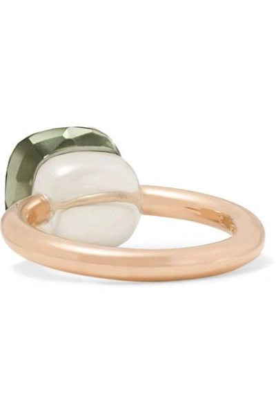 Shop Pomellato Nudo Classic 18-karat Rose Gold Prasiolite Ring