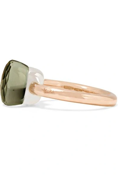 Shop Pomellato Nudo Classic 18-karat Rose Gold Prasiolite Ring