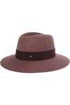 MAISON MICHEL Henrietta grosgrain-trimmed felt fedora