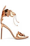 FRANCESCO RUSSO Mirrored-leather sandals