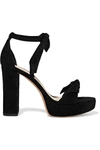 ALEXANDRE BIRMAN Clarita bow-embellished suede sandals