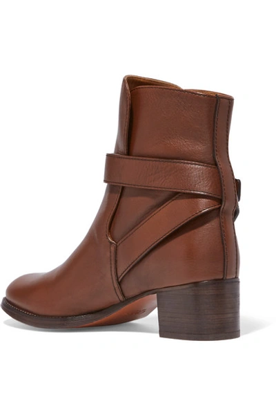 Shop Chloé Leather Ankle Boots