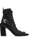 ANN DEMEULEMEESTER Lace-up leather ankle boots