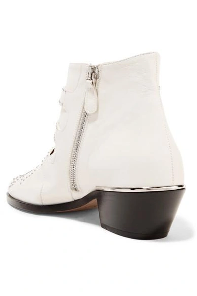 Shop Chloé Susanna Studded Leather Ankle Boots