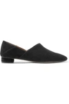 THE ROW NOELLE SUEDE COLLAPSIBLE-HEEL LOAFERS