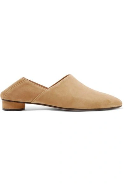 Shop The Row Noelle Collapsible-heel Suede Loafers