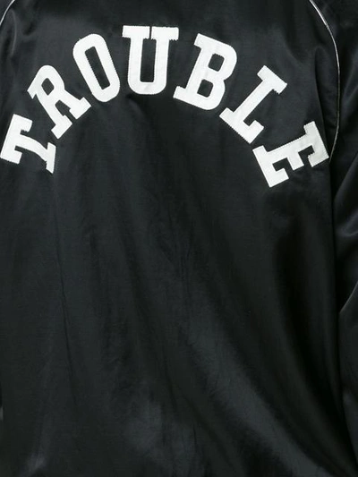 Shop R13 'trouble' Bomber Jacket In Black