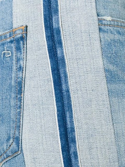 Shop Rag & Bone /jean Striped Trim Cropped Jeans - Blue