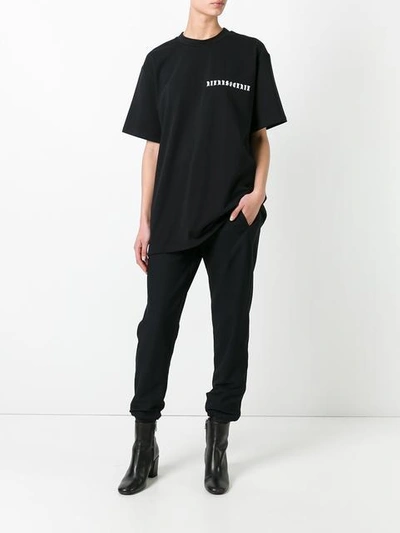 Shop Misbhv Logo Chest Print T-shirt In Black