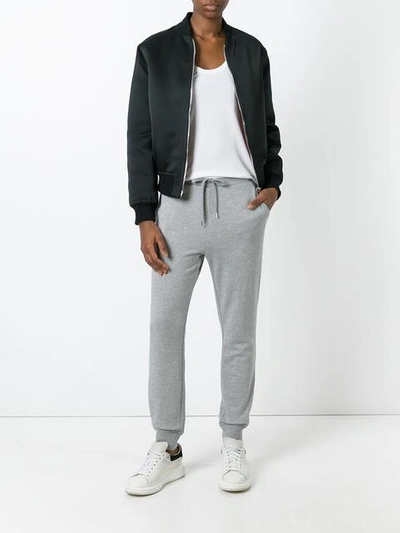 Shop Alexander Wang T T By Alexander Wang Drawstring Track Pants - Grey