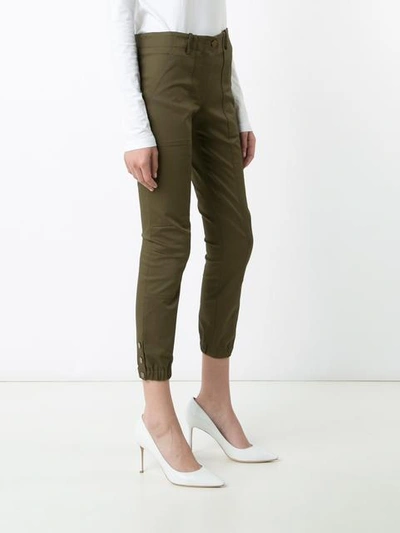 Shop Veronica Beard Cropped-hose Im Military-look