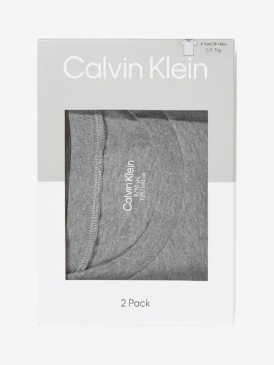 Calvin Klein Boys 2 Pack T-shirt Set In Multi