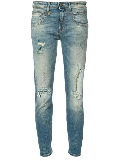 R13 Distressed Skinny Jeans