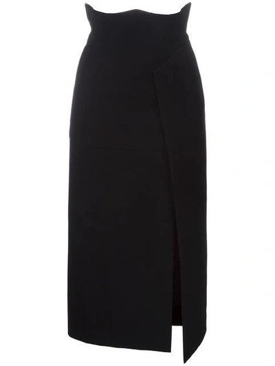 Christopher Esber 'high Waisted Bustier Line' Skirt - Black
