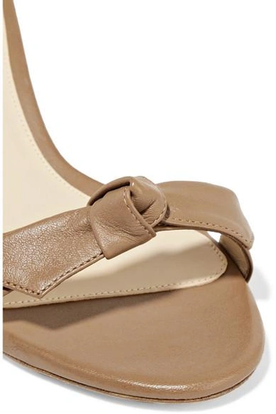 Shop Alexandre Birman Clarita Bow-embellished Leather Sandals