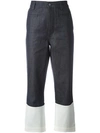 LOEWE COLOUR BLOCK DENIM trousers,S2262110IB11817132