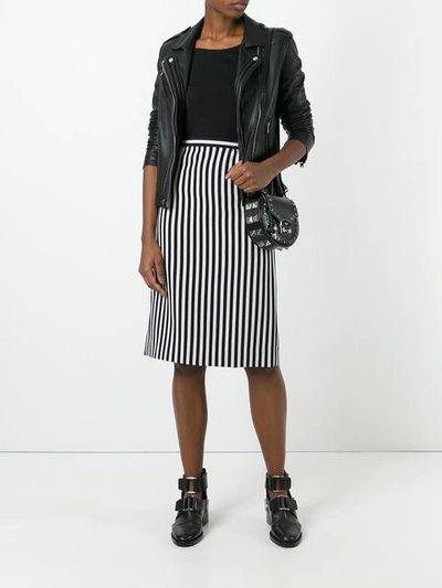 Shop Marc Jacobs Monochrome Striped A In Black