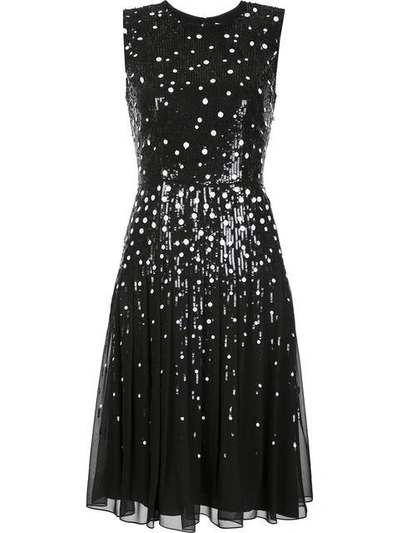Shop Carolina Herrera Sequin Dots Detailing Dress