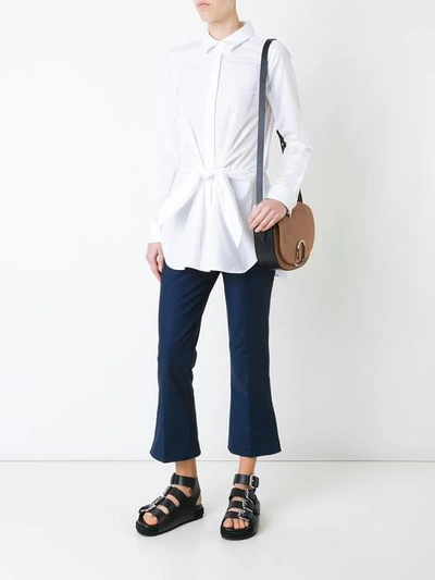Shop 3.1 Phillip Lim / フィリップ リム 3.1 Phillip Lim Fitted Knot Shirt - White