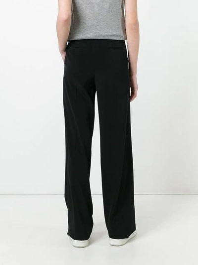 Shop Dkny Tailored Wide Leg Trousers In Black