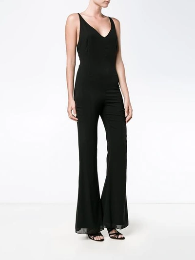 Shop Haney Gloria Fitted Jumpsuit In Black