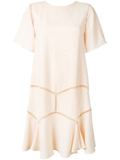 Chloé Chloe Light Cady Dress In Pinky Beige