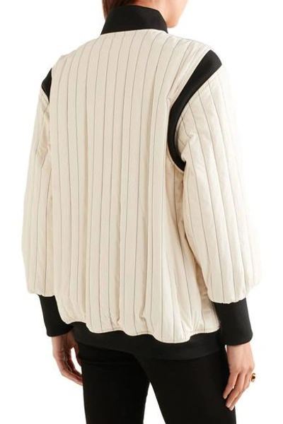 Shop Marni Quilted Cotton-blend Bomber Jacket