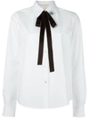 MARC JACOBS embellished pin pussybow shirt,DRYCLEANONLY