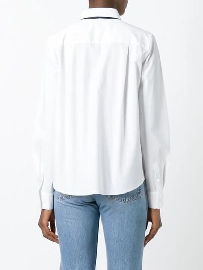 Shop Marc Jacobs Embellished Pin Pussybow Shirt