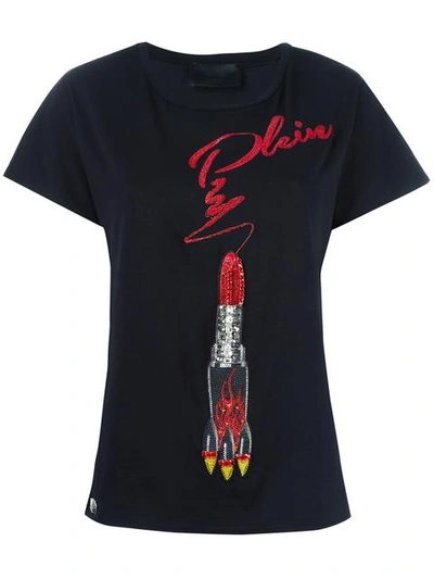 Philipp Plein Lipstick Embellished T-shirt