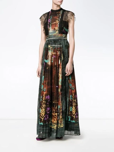 Shop Valentino 'cuban Forest' Printed Long Dress